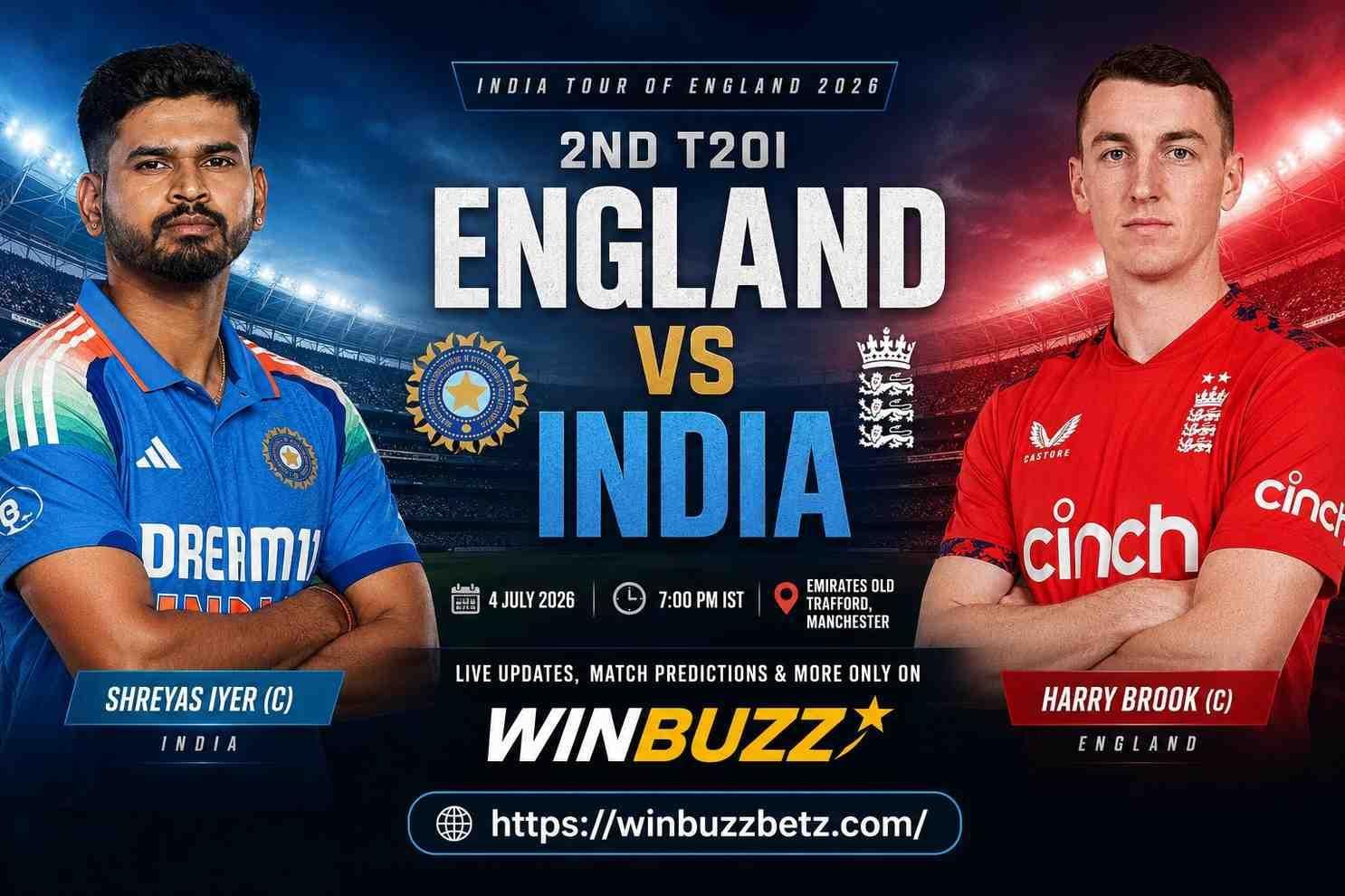 England vs India 2nd T20I: Pitch Report, Match Preview, Playing XI & Winning Prediction